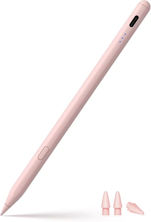 Stylus Pen for ipad 2018-2026 USB-C Fast Charging Pencil Pixel-Perfect Tilt Sensitivity for iPad 11/10/9/8/7/6/A16 iPad mini 7/6/5 iPad Air M4/3/2 11/13/5/4/3 iPad Pro M5/4 13/12.9/11 Pink Stylus Pen for ipad 2018-2026 USB-C Fast Charging Pencil Pixel-Perfect Tilt Sensitivity for iPad 11/10/9/8/7/6/A16 iPad mini 7/6/5 iPad Air M4/3/2 11/13/5/4/3 iPad Pro M5/4 13/12.9/11 Pink