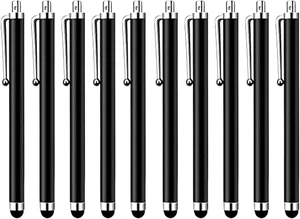 10 Pack Stylus Pen for All capacitive Touch Screens Suitable for iPhone Ipad Galaxy Tablets Black 10 Pack Stylus Pen for All capacitive Touch Screens Suitable for iPhone Ipad Galaxy Tablets Black