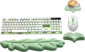 Ergonomic Keyboard Wrist Rest Leaf Shape Wrist Rest for Computer Keyboard Ergonomic Keyboard Wrist Rest Leaf Shape Wrist Rest for Computer Keyboard