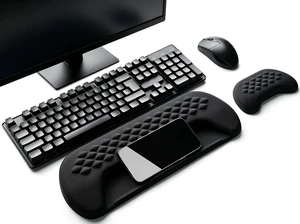 Wrist Rest for Keyboard and Mouse Soft Memory Foam Wrist Rest Black Wrist Rest for Keyboard and Mouse Soft Memory Foam Wrist Rest Black