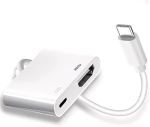 USB C to HDMI for TV 4K@60Hz Type C to Adapter with Charging Port iPhone to Hdmi to USB C Adapter Compatible for iPhone 16/15 Series/iPad Pro/Galaxy/MacBook Pro to HDTV Projector USB C to HDMI for TV 4K@60Hz Type C to Adapter with Charging Port iPhone to Hdmi to USB C Adapter Compatible for iPhone 16/15 Series/iPad Pro/Galaxy/MacBook Pro to HDTV Projector
