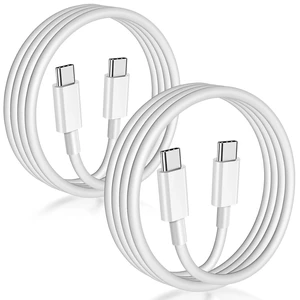 USB C to USB C Cable (6FT 2Pack) Type-C 60W Fast Charging Cord USB C to USB C Cable (6FT 2Pack) Type-C 60W Fast Charging Cord