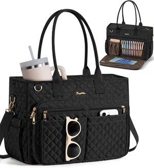 Teacher Tote Bag for Women 15.6 Laptop Work Tote Computer Bag Teacher Tote Bag for Women 15.6 Laptop Work Tote Computer Bag