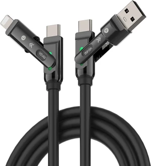 USB C to USB C Cable 240W 4 in 1 Charging Cable Black 6.6FT USB C to USB C Cable 240W 4 in 1 Charging Cable Black 6.6FT