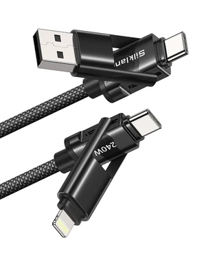 4 in 1 Multi Charging Cable 240W Fast Charging Cords 5FT Braided 4 in 1 Multi Charging Cable 240W Fast Charging Cords 5FT Braided