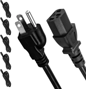 5 Pack 3-Prong Replacement Computer Power Cord 6FT AC Power Cord Cable 5 Pack 3-Prong Replacement Computer Power Cord 6FT AC Power Cord Cable