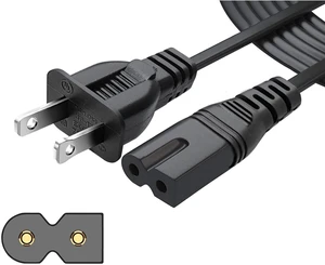 Chanzon 10Ft Vizio Power Cord 7A 125V 2 Prong NEMA-1-15P IEC320-C7 Plug Chanzon 10Ft Vizio Power Cord 7A 125V 2 Prong NEMA-1-15P IEC320-C7 Plug