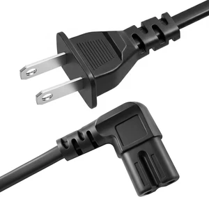 AC 90 Degree Right Angle 2 Prong TV Power Cord Replacement 5ft L Shaped Angled IEC C7 TV Cable for TCL Hisense Vizio Insignia Sharp Toshiba AC 90 Degree Right Angle 2 Prong TV Power Cord Replacement 5ft L Shaped Angled IEC C7 TV Cable for TCL Hisense Vizio Insignia Sharp Toshiba