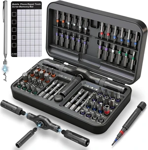 68 IN 1 Magnetic Ratchet Screwdriver Set with Detachable T Handle 68 IN 1 Magnetic Ratchet Screwdriver Set with Detachable T Handle