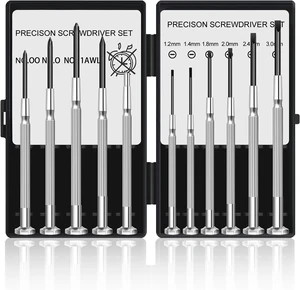 11 Pcs Small Precision Screwdriver Set Tiny Screwdriver Set Mini Screw Driver Kit with Slotted and Phillips Heads Ideal for Watch Eyeglasses Toys Electronics Computer Repair 11 Pcs Small Precision Screwdriver Set Tiny Screwdriver Set Mini Screw Driver Kit with Slotted and Phillips Heads Ideal for Watch Eyeglasses Toys Electronics Computer Repair