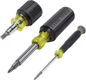 Klein Tools 32500SDKIT Multi-Bit Screwdriver and Nut Driver Set with Cushion-Grip Handles Includes Stubby 11-in-1 and 4-in-1 Electronics Drivers Klein Tools 32500SDKIT Multi-Bit Screwdriver and Nut Driver Set with Cushion-Grip Handles Includes Stubby 11-in-1 and 4-in-1 Electronics Drivers