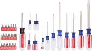 Screwdriver Set 39 Pc Durable Acetate Handle Master Combination Multi Screw Driver Set Kit (CMHT65180) Screwdriver Set 39 Pc Durable Acetate Handle Master Combination Multi Screw Driver Set Kit (CMHT65180)