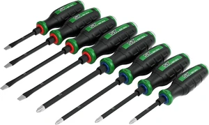 8-Piece Screwdriver Set Heavy Duty Demolition Screwdriver S2 Steel 8-Piece Screwdriver Set Heavy Duty Demolition Screwdriver S2 Steel