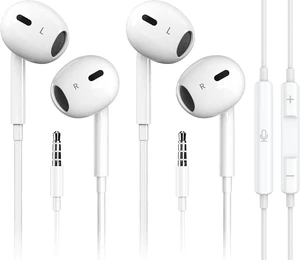 2 Pack Wired iPhone Earbuds/iPhone Headphones/Earphones with 3.5mm AUX Plug 2 Pack Wired iPhone Earbuds/iPhone Headphones/Earphones with 3.5mm AUX Plug