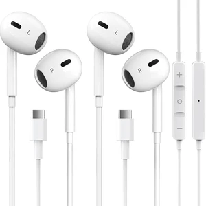 2 Packs USB C Headphones for iPhone 17/16/15 Pro Max Plus Type C Earphones with Microphone & Remote Noise Cancelling Earbuds for iPhone 17/16/15 Pro iPad Galaxy S26/S25/S24/Ultra Note10/20 2 Packs USB C Headphones for iPhone 17/16/15 Pro Max Plus Type C Earphones with Microphone & Remote Noise Cancelling Earbuds for iPhone 17/16/15 Pro iPad Galaxy S26/S25/S24/Ultra Note10/20