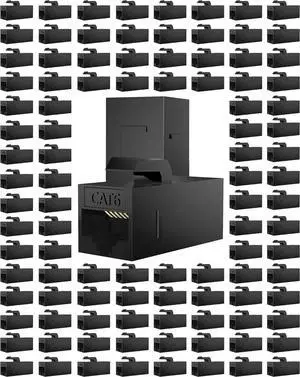 100 Pack Rj45 Coupler Cat6 Cat5 Cat5e Keystone Jack, Black | Network Cable Couplers Extender Adapter Wall Inline Patch Panel Connectors 100 Pack Rj45 Coupler Cat6 Cat5 Cat5e Keystone Jack, Black | Network Cable Couplers Extender Adapter Wall Inline Patch Panel Connectors