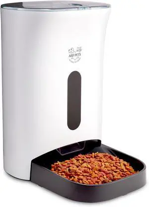 Arf Pets Automatic Pet Feeder Food Dispenser for Dogs, Cats & Small Animals Features Distribution Alarms, Portion Control & Voice Recording Timer Programmable Up to 4 Meals a Day Arf Pets Automatic Pet Feeder Food Dispenser for Dogs, Cats & Small Animals Features Distribution Alarms, Portion Control & Voice Recording Timer Programmable Up to 4 Meals a Day