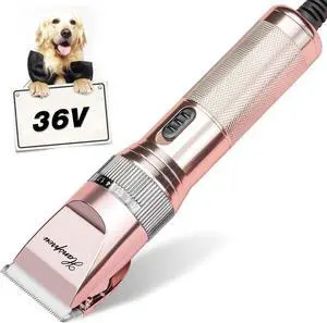 Dog Clippers for Grooming,Upgraded 36V Heavy Duty Dog Clippers,Professional Pet Hair Trimmer for Thick Coat,Corded Pet Clipper with Guard Combs Brush Dog Clippers for Grooming,Upgraded 36V Heavy Duty Dog Clippers,Professional Pet Hair Trimmer for Thick Coat,Corded Pet Clipper with Guard Combs Brush