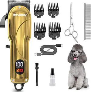 Quiet Dog Grooming Kit - 2000mAh Dog Clippers for Heavy Thick Hair Coats, Waterproof Rechargeable Cordless Clippers, Safe and Easy to Clean Pet Grooming Quiet Dog Grooming Kit - 2000mAh Dog Clippers for Heavy Thick Hair Coats, Waterproof Rechargeable Cordless Clippers, Safe and Easy to Clean Pet Grooming