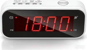 Small Digital Clock Battery Operated, LED Travel Alarm Clock Battery Powered with Snooze, Cordless, Brightness Adjustable, 12/24Hr, Easy to Use Small Digital Clock Battery Operated, LED Travel Alarm Clock Battery Powered with Snooze, Cordless, Brightness Adjustable, 12/24Hr, Easy to Use