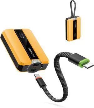 VEEKTOMX PD 30W Super Fast Charging Portable Charger 10000mAh, Small Power Bank with Detachable USB C Dual Ports Built-in Cord, Compact Travel Battery Pack Compatible with iPhone/Samsung/MacBook/iPad VEEKTOMX PD 30W Super Fast Charging Portable Charger 10000mAh, Small Power Bank with Detachable USB C Dual Ports Built-in Cord, Compact Travel Battery Pack Compatible with iPhone/Samsung/MacBook/iPad