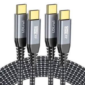 USB C Data Cable 20Gbps High-Speed Transfer, 3FT 2-Pack, USB 3.2 Gen 2x2 | 4K@60Hz USB C Monitor Cable, 100W PD Fast Charging, Portable Monitors, External SSDs, Docks, Braided Nylon USB C Data Cable 20Gbps High-Speed Transfer, 3FT 2-Pack, USB 3.2 Gen 2x2 | 4K@60Hz USB C Monitor Cable, 100W PD Fast Charging, Portable Monitors, External SSDs, Docks, Braided Nylon