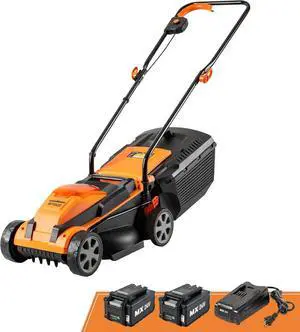 LawnMaster CLM2413A Cordless 13-Inch Lawn Mower 24V Max with 2X4.0Ah Battery and a Charger LawnMaster CLM2413A Cordless 13-Inch Lawn Mower 24V Max with 2X4.0Ah Battery and a Charger
