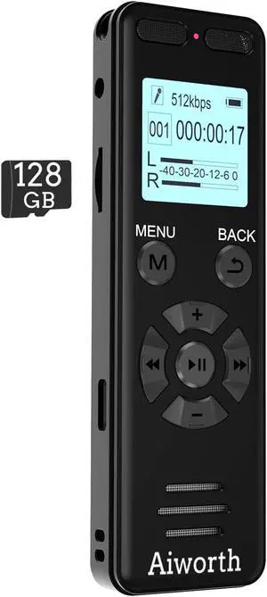 136GB Digital Voice Recorder Voice Activated Recorder for Lectures Meetings - aiworth 9860 Hours Sound Audio Recorder Dictaphone Recording Device with Playback,MP3 Player,Password,Variable Speed. 136GB Digital Voice Recorder Voice Activated Recorder for Lectures Meetings - aiworth 9860 Hours Sound Audio Recorder Dictaphone Recording Device with Playback,MP3 Player,Password,Variable Speed.