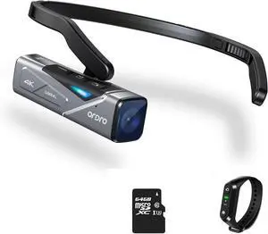 ORDRO EP7 Head Mounted Camera Vlog Camcorder, 4K 60FPS Wearable Camcorder | WiFi & APP | with 64G Card| Build-in 1000mAh Rechargeable Battery ORDRO EP7 Head Mounted Camera Vlog Camcorder, 4K 60FPS Wearable Camcorder | WiFi & APP | with 64G Card| Build-in 1000mAh Rechargeable Battery