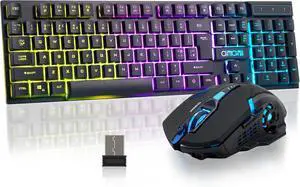 Gaming Wireless Keyboard and Mouse RGB Backlit Rechargeable Battery Gamer | Mechanical Feel Anti-ghosting with Side Button for PC Computer Laptop Compatible with Windows Mac Ps4/Ps5 Xbox one Gaming Wireless Keyboard and Mouse RGB Backlit Rechargeable Battery Gamer | Mechanical Feel Anti-ghosting with Side Button for PC Computer Laptop Compatible with Windows Mac Ps4/Ps5 Xbox one