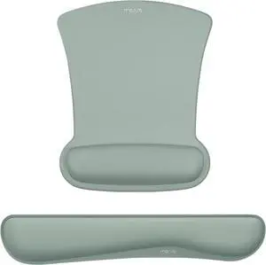 MOSISO Wrist Rest Support for Mouse Pad & Keyboard Set, Ergonomic Mousepad Non-Slip Base Home/Office Pain Relief & Easy Typing Cushion with Neoprene Cloth & Raised Memory Foam, Antique Green MOSISO Wrist Rest Support for Mouse Pad & Keyboard Set, Ergonomic Mousepad Non-Slip Base Home/Office Pain Relief & Easy Typing Cushion with Neoprene Cloth & Raised Memory Foam, Antique Green