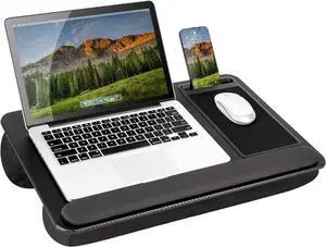 LAPGEAR Home Office Pro Lap Desk - Black Carbon, Fits 15.6 Laptops LAPGEAR Home Office Pro Lap Desk - Black Carbon, Fits 15.6 Laptops
