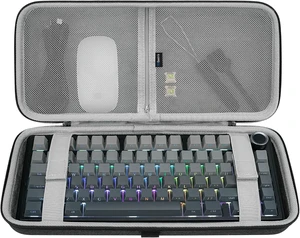 GEEKRIA 75% 84-Key Gaming Keyboard Case, Hard Shell Travel Carrying Bag, Compatible with Keychron K2 / K2 HE, Logitech POP Keys/MX Mechanical Mini, Aula F75 Pro / F75 75% (Extra Space) GEEKRIA 75% 84-Key Gaming Keyboard Case, Hard Shell Travel Carrying Bag, Compatible with Keychron K2 / K2 HE, Logitech POP Keys/MX Mechanical Mini, Aula F75 Pro / F75 75% (Extra Space)