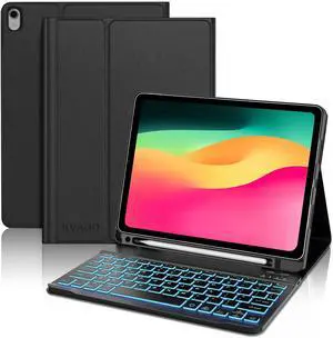 Keyboard Case for iPad(A16) 11th 11" 2025/10th 10.9" 2022, Backlit Black | Backlit, Magnetic, Detachable Wireless, Multi-Angle, S Pen Holder, Slim and Lightweight, PU Protection, Rechargeable Keyboard Case for iPad(A16) 11th 11" 2025/10th 10.9" 2022, Backlit Black | Backlit, Magnetic, Detachable Wireless, Multi-Angle, S Pen Holder, Slim and Lightweight, PU Protection, Rechargeable