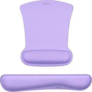 MOSISO Wrist Rest Support for Mouse Pad & Keyboard Set, Ergonomic Mousepad Non-Slip Base Home/Office Pain Relief & Easy Typing Cushion with Neoprene Cloth & Raised Memory Foam, Light Purple MOSISO Wrist Rest Support for Mouse Pad & Keyboard Set, Ergonomic Mousepad Non-Slip Base Home/Office Pain Relief & Easy Typing Cushion with Neoprene Cloth & Raised Memory Foam, Light Purple