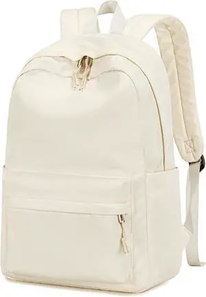Bluboon School Backpack for Teen Girls Women Laptop Backpack College Bookbags Middle School Travel Work Commuter Back Pack(Solid Beige) Bluboon School Backpack for Teen Girls Women Laptop Backpack College Bookbags Middle School Travel Work Commuter Back Pack(Solid Beige)