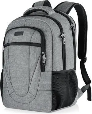 BIKROD Travel Laptop Backpack, Backpacks for School College Teens, Business Anti Theft Slim Sturdy Backpack for Woman and Men, Adult Computer Work Backpack for 17 IN Laptop, Grey BIKROD Travel Laptop Backpack, Backpacks for School College Teens, Business Anti Theft Slim Sturdy Backpack for Woman and Men, Adult Computer Work Backpack for 17 IN Laptop, Grey