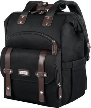 FALANKO Laptop Backpack For Women, Work Doctor Teacher Nurse Wide Open College 15.6 Inch Laptops Backpack Purse Travel Water Resistant RFID Computer Bag for Men Women Black FALANKO Laptop Backpack For Women, Work Doctor Teacher Nurse Wide Open College 15.6 Inch Laptops Backpack Purse Travel Water Resistant RFID Computer Bag for Men Women Black
