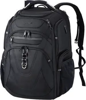 KROSER TSA Friendly Travel Laptop Backpack 18.4 inch XXXL Gaming Backpack Water-Repellent College Daypack Business Backpack with RFID Pockets & USB Port for Men/Women-Black | TSA Friendly KROSER TSA Friendly Travel Laptop Backpack 18.4 inch XXXL Gaming Backpack Water-Repellent College Daypack Business Backpack with RFID Pockets & USB Port for Men/Women-Black | TSA Friendly