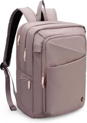Swissdigital Design Women's Laptop Backpack, Compact College Bookbag with USB Port,Well-Organized Daypack for Work Business, Fits 15.6" Laptop, Pink | SD1006F-82 Swissdigital Design Women's Laptop Backpack, Compact College Bookbag with USB Port,Well-Organized Daypack for Work Business, Fits 15.6" Laptop, Pink | SD1006F-82