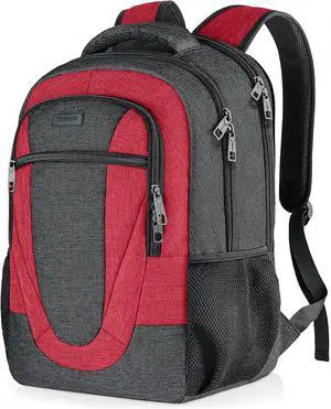 BIKROD Travel Laptop Backpack for Woman and Men, School Backpack for Teens, Waterproof College Back Pack for 15.6 IN Laptop Backpack, Adult Business Computer Travel Backpack, BlackRed BIKROD Travel Laptop Backpack for Woman and Men, School Backpack for Teens, Waterproof College Back Pack for 15.6 IN Laptop Backpack, Adult Business Computer Travel Backpack, BlackRed
