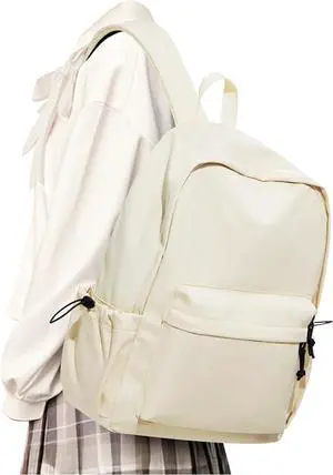 Backpack Lightweight bag Waterproof college backpack for cute Aesthetic backpacks Casual Daypack for Men Women(Beige) Backpack Lightweight bag Waterproof college backpack for cute Aesthetic backpacks Casual Daypack for Men Women(Beige)