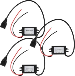 Weewooday 12V to 5V DC Converter Buck Module USB Output Power Adapter DC Regulator Car Power Converter Weewooday 12V to 5V DC Converter Buck Module USB Output Power Adapter DC Regulator Car Power Converter