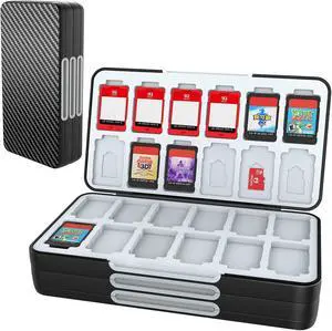 HEIYING Switch Game Card Case for Nintendo Switch 2/ OLED/Lite,Portable Travel Carry Case with 72 Game Card Slots and 24 Micro SD Cards Slots HEIYING Switch Game Card Case for Nintendo Switch 2/ OLED/Lite,Portable Travel Carry Case with 72 Game Card Slots and 24 Micro SD Cards Slots