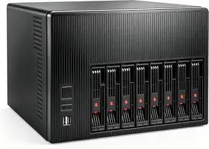 K7 8 Bay NAS Case, Computer Enclosures Compatible Micro-ATX Mini-ITX Motherboard, 3 x Fans, 8 x 2.5/3.5" Tray, Network Attached Storage Server for Home(Diskless) K7 8 Bay NAS Case, Computer Enclosures Compatible Micro-ATX Mini-ITX Motherboard, 3 x Fans, 8 x 2.5/3.5" Tray, Network Attached Storage Server for Home(Diskless)