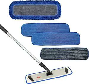 Professional Microfiber Mop Set - 5 Pads, Aluminum Handle, and Frame for Effortless Cleaning Professional Microfiber Mop Set - 5 Pads, Aluminum Handle, and Frame for Effortless Cleaning