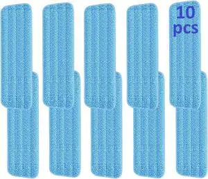 10 Pcs Reusable Mop Pads | 16 Inch Microfiber Wet Dry Floor Clean Mop Pad Refill Compatible with Swiffer PowerMop Bona Mop & Other 13-16 Inch Spray Mop 10 Pcs Reusable Mop Pads | 16 Inch Microfiber Wet Dry Floor Clean Mop Pad Refill Compatible with Swiffer PowerMop Bona Mop & Other 13-16 Inch Spray Mop