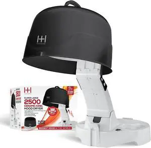 Annie Hot & Hotter Super Large Ceramic Ionic Hood Dryer Professional Salon Hair Dryer with Adjustable Height, 3 Heat & Speed Settings, Portable Hooded Dryer for Rollers, Deep Conditioning & Styling Annie Hot & Hotter Super Large Ceramic Ionic Hood Dryer Professional Salon Hair Dryer with Adjustable Height, 3 Heat & Speed Settings, Portable Hooded Dryer for Rollers, Deep Conditioning & Styling