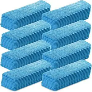 40 Pack Microfiber Mop Pads Machine Washable Cleaning Flat Mop Head Replacement Reusable Household Pads for Hardwood and Hard Surface Floor Cleaning and Scrubbing 40 Pack Microfiber Mop Pads Machine Washable Cleaning Flat Mop Head Replacement Reusable Household Pads for Hardwood and Hard Surface Floor Cleaning and Scrubbing
