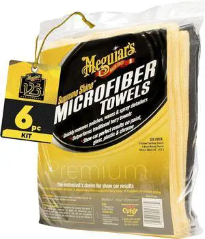 Meguiar's X2025 Supreme Shine Microfiber Towels -6 Pack | 0 Meguiar's X2025 Supreme Shine Microfiber Towels -6 Pack | 0